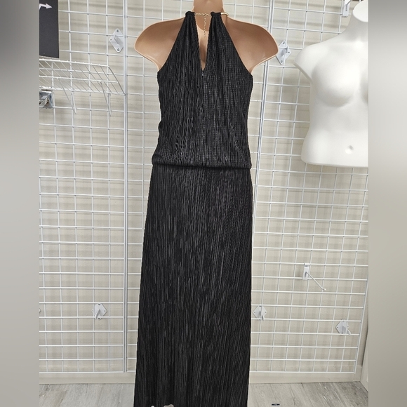 LAUNDRY by SHELLI SEGAL Ring Neck Blouson Dress Size 12 - Picture 3 of 8